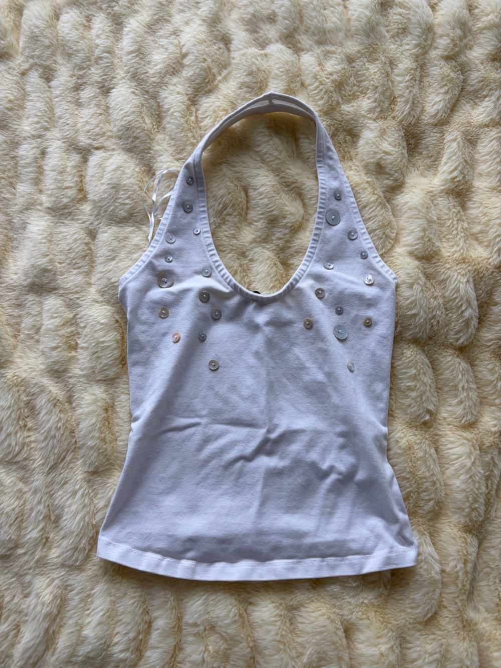BERSHKA button halter tank